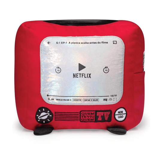 Almofada E Balde Para Pipoca Netflix Tv 

