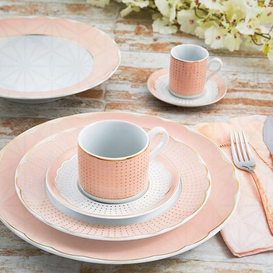 Aparelho de Jantar Royal Rose 30 Peças