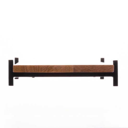 Bandeja Elevada Retangular De Madeira E Metal 34,5X22,5cm