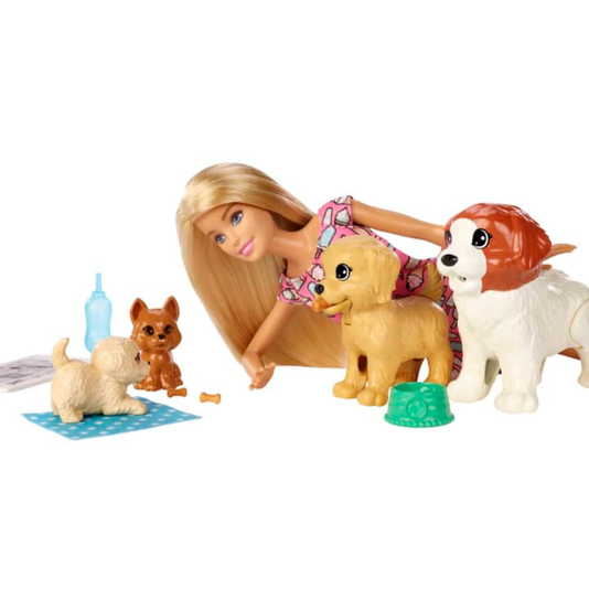 Boneca Barbie Treinadora de Cachorrinhos Com Acessórios Mattel