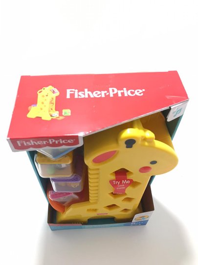 Brinquedo Girafa Blocos Fisher Price