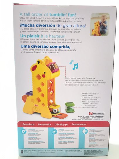 Brinquedo Girafa Blocos Fisher Price