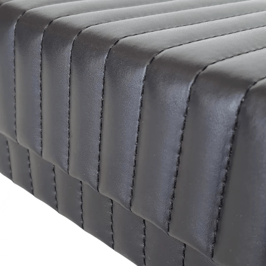 Caixa Decorativa MDF Com Revestimento Em Pu Preta P 18cm