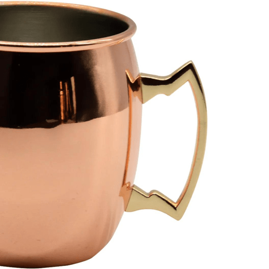 Caneca Em Aço Inox 550ml Cobreada Para Moscow Mule
