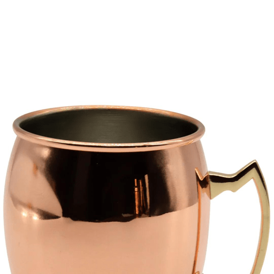 Caneca Em Aço Inox 550ml Cobreada Para Moscow Mule