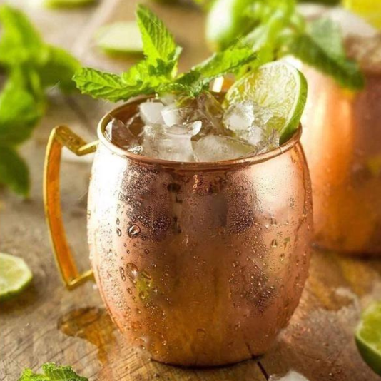 Caneca Em Aço Inox 550ml Cobreada Para Moscow Mule