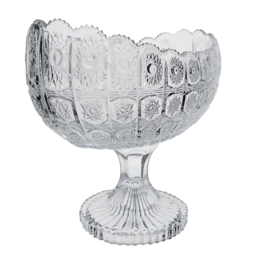 Centro De Mesa Em Cristal Ecológico Versailles Com Pé 26,5CM