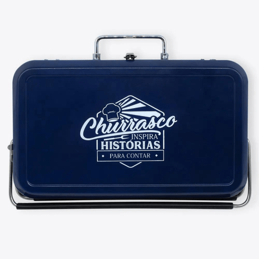 Churrasqueira Portátil Em Metal Churrasco Inspira Histórias