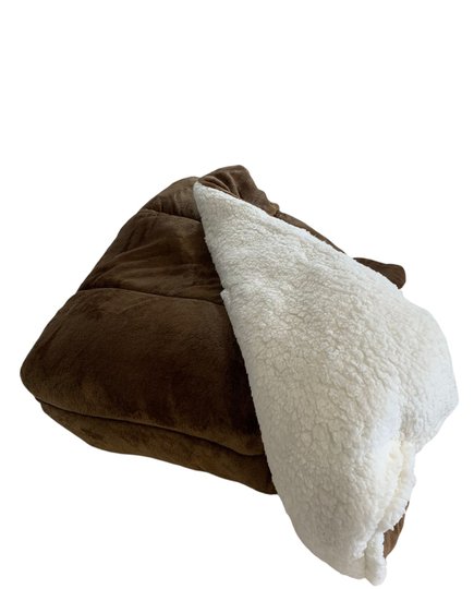 Coberdrom Flannel/Sherpa 2.45 x 2.2 Naturalle Capuccino