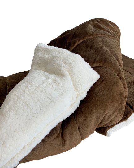 Coberdrom Flannel/Sherpa 2.45 x 2.2 Naturalle Capuccino