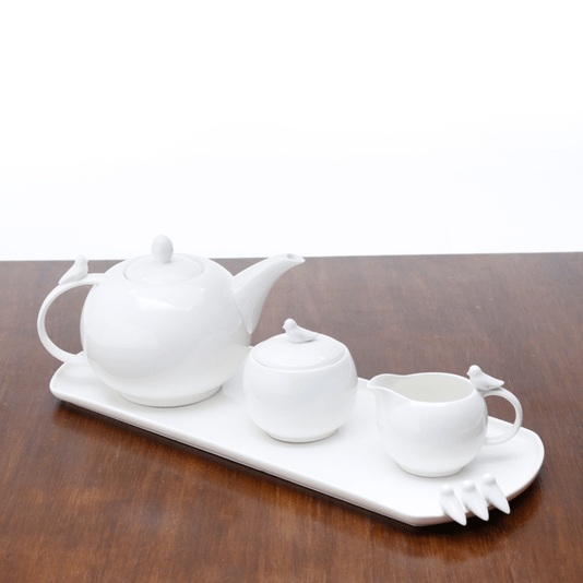 Conjunto Para Café De Porcelana Birds 3 Peças Wolff