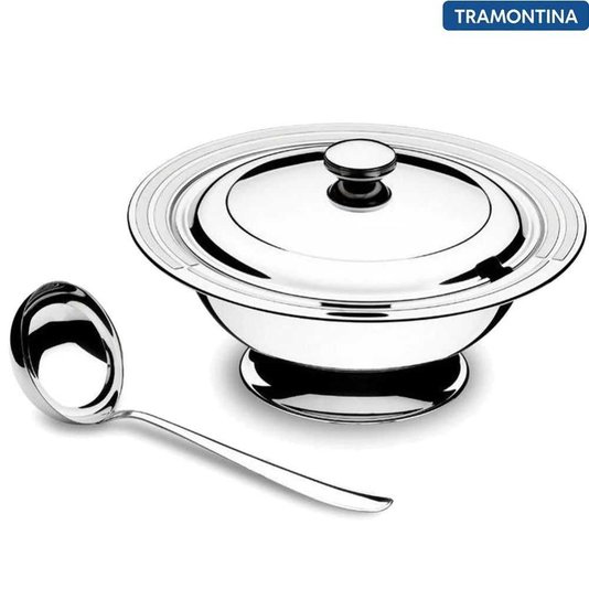 Conjunto para Sopa Tramontina Ciclo Inox 2 Peças