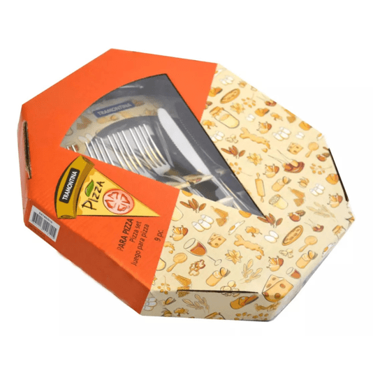 Conjunto Talheres E Forma Para Pizza 9 Peças Tramontina