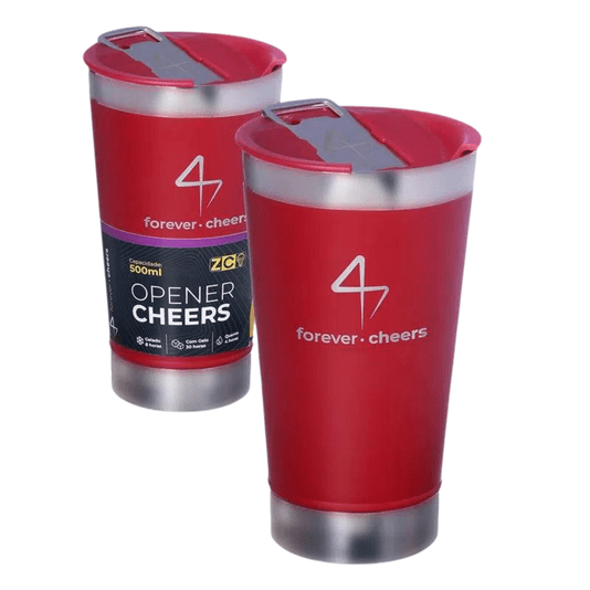 Copo Térmico Forever Cheers Gelado E Quente 500ml Vinho