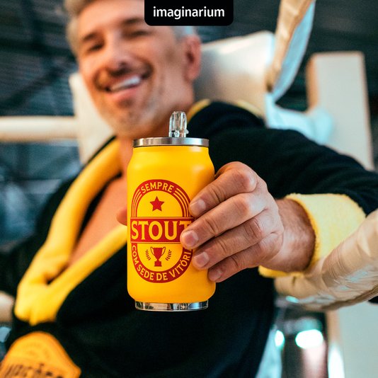 Copo Térmico Latinha Stout Com Sede