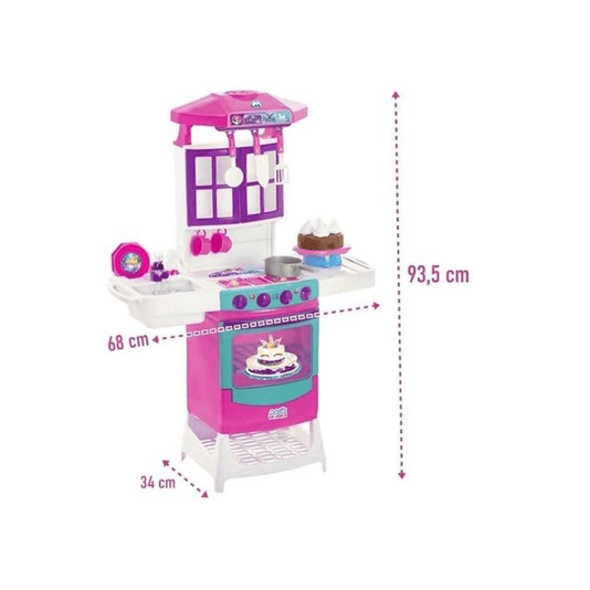 Cozinha Infantil Meg Doll Pia E Fogão 