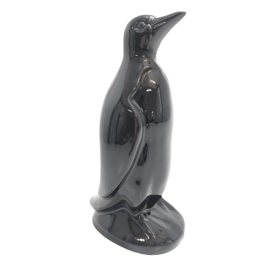 Decoração Pinguim De Cerâmica Preto