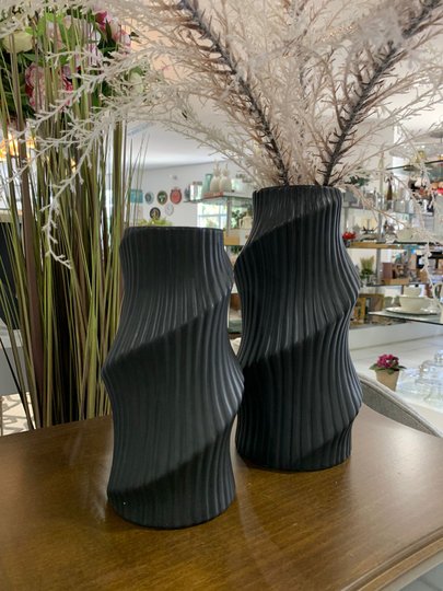 Decoração Vaso De Cerâmica Valoff Preto G 29Cm
