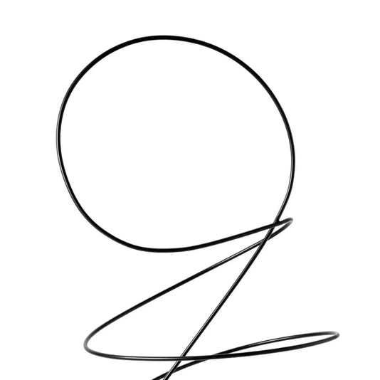Escultura Abstrata Em Metal Preto 50cm
