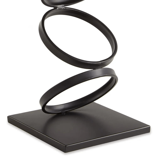 Escultura Decorativa Preta Em Metal Mart