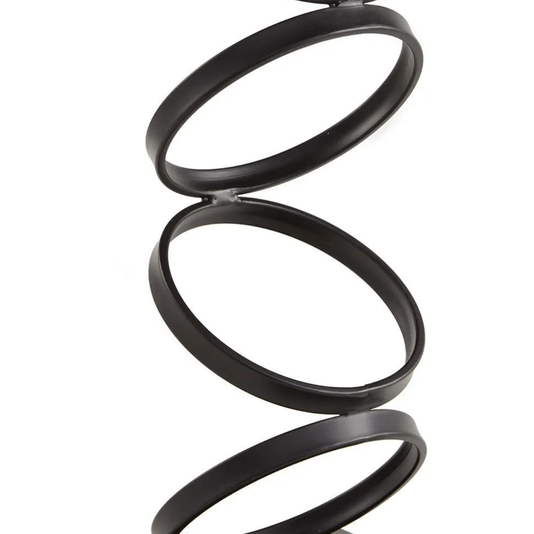 Escultura Decorativa Preta Em Metal Mart