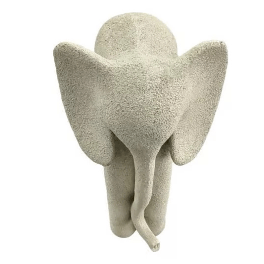 Escultura Elefante Pernudo Em Polirresina 28,5cm