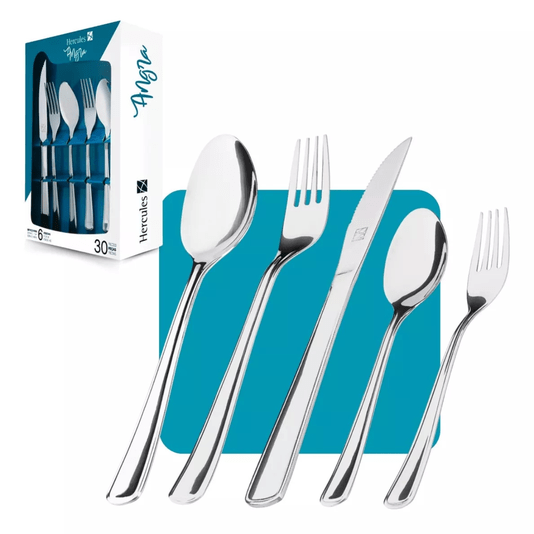 Faqueiro Angra Hercules Aço Inox 30 Peças