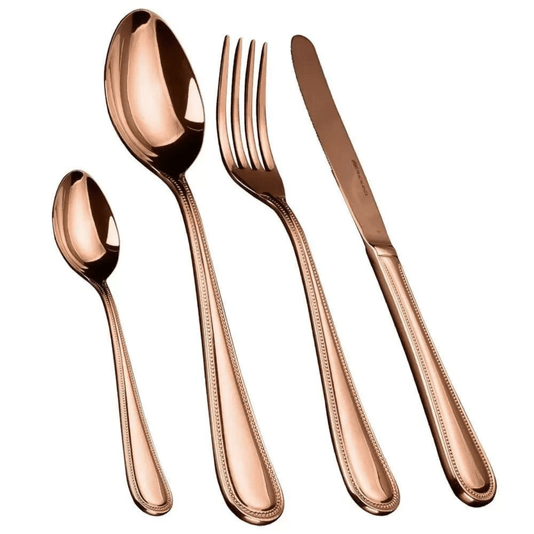 Faqueiro Em Aço Inox Fracalanza Pearl Cobre 24 Peças