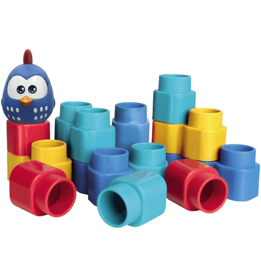 Brinquedo Fofo Blocos 15 Peças Galinha Pintadinha Mini
