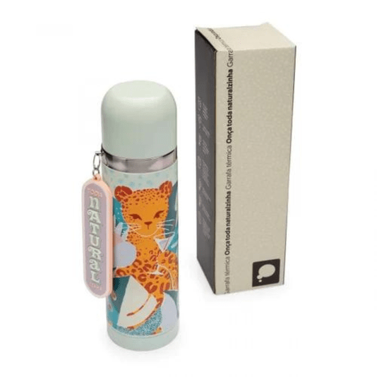 Garrafa Térmica Onça Toda Naturalzinha 470ml