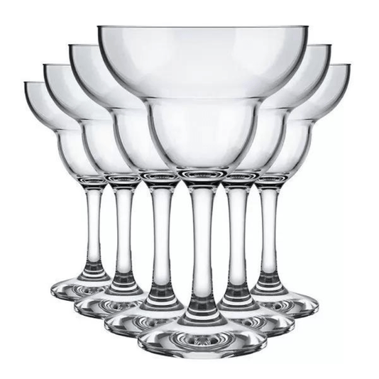 Jogo De 6 Taça para Coquetel Margarita Em Vidro 270ml