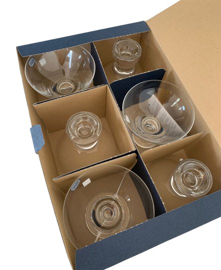 Jogo de 6 Taças Para Sobremesa Vega em Cristal Ecológico 330ml