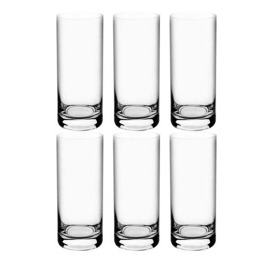 Jogo De Copos Cristal Bohemia Larus 6 Peças 350ml