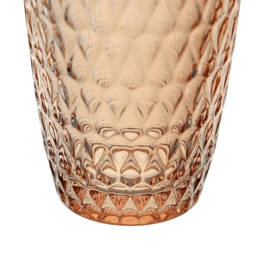 Jogo de Copos Vidro 06 Peças 355ml Amelie Âmbar