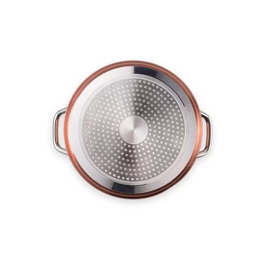 Jogo de Panelas 4 Peças Ceramic Life Unique com indução Brinox Caramelo