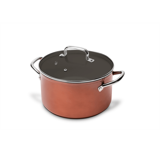 Jogo de Panelas 4 Peças Ceramic Life Unique com indução Brinox Caramelo