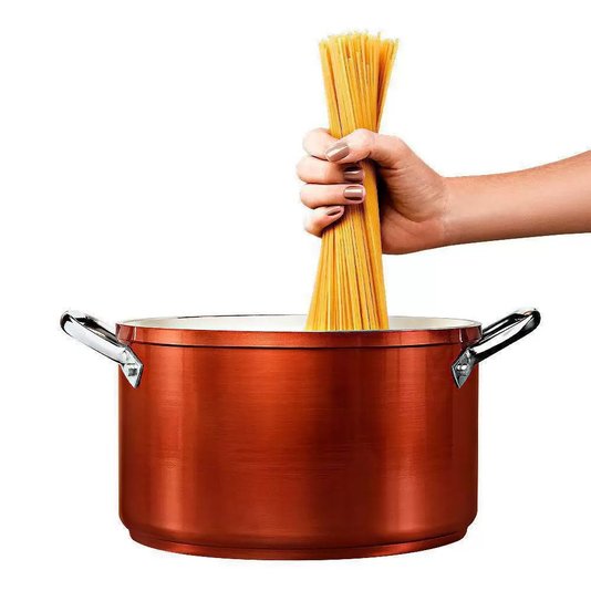 Jogo de Panelas 4 Peças Ceramic Life Unique com indução Brinox Caramelo