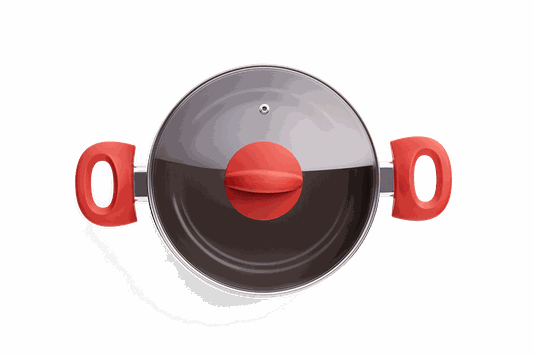Jogo de Panelas 5 Peças Ceramic Life Optima Brinox Vermelho Carmim