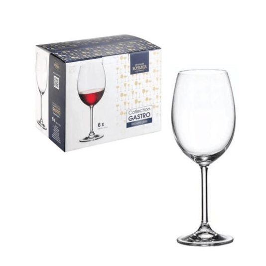 Jogo de Taças de Vinho Bohemia Crystalite 580ml
