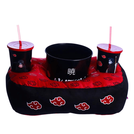 Kit Almofada Porta Pipoca Nuvens Naruto Akatsuki Anime