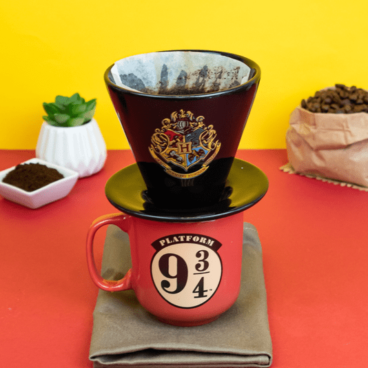 Kit Café Com Coador E Caneca Plataforma 9 ¾ Harry Potter