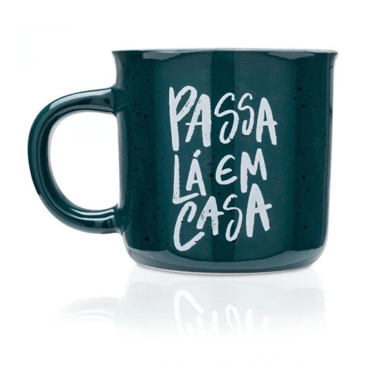 Kit Caneca Com Coador De Pano Passa Lá Em Casa