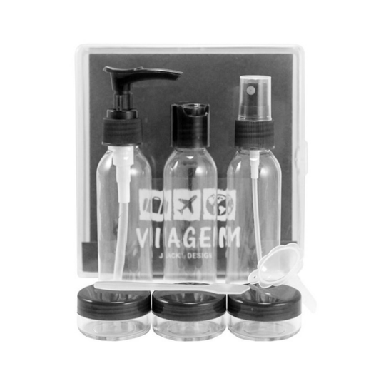 Kit de Frascos Para Viagem de 9 Peças Jacki Design