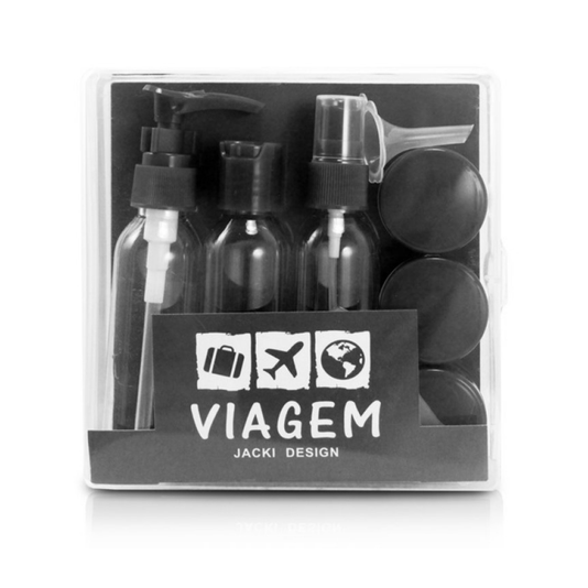 Kit de Frascos Para Viagem de 9 Peças Jacki Design