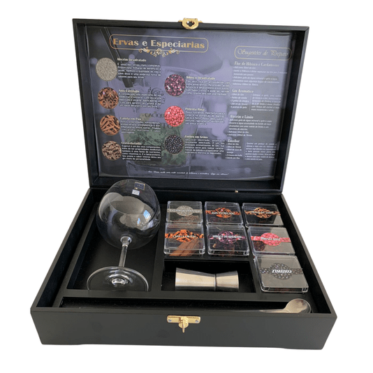 Kit Gin Premium Com Especiarias e Taça 35x28 Menina Cor