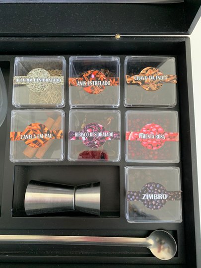 Kit Gin Premium Com Especiarias e Taça 35x28 Menina Cor