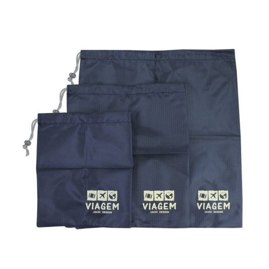 Kit Organizador De Malas De 3 Peças Viagem Jacki Design