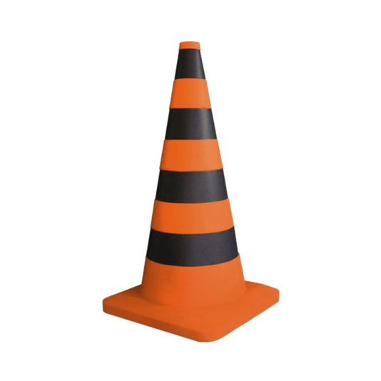 Luminária Abajur Cone de Transito Laranja Com Lâmpada Led