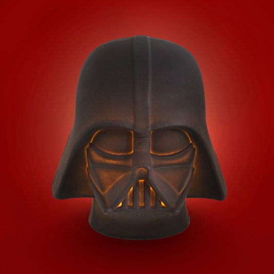 Luminária Abajur Darth Vader Star Wars Com Lâmpada Led
