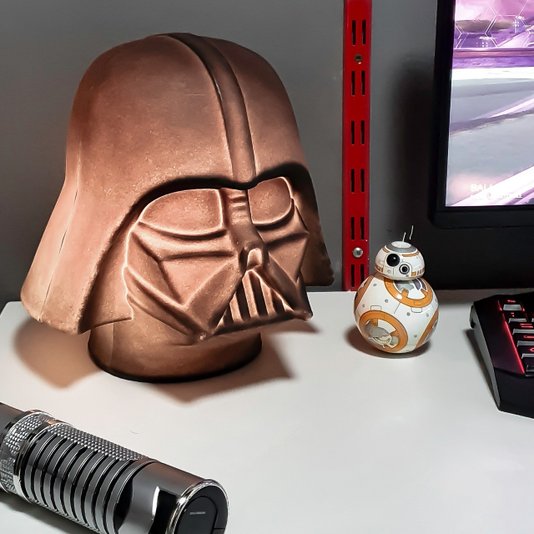 Luminária Abajur Darth Vader Star Wars Com Lâmpada Led